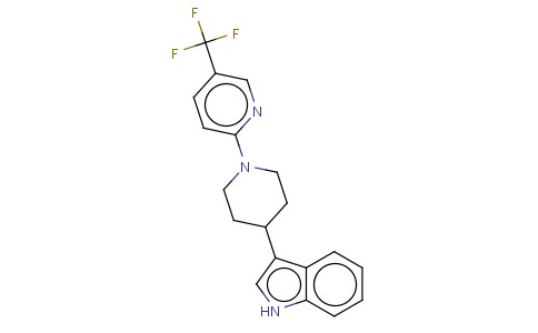 3-[1-[5-(TRIFLUOROMETHYL)-2-PYRIDINYL]-4-PIPERIDINYL]-1H-INDOLE